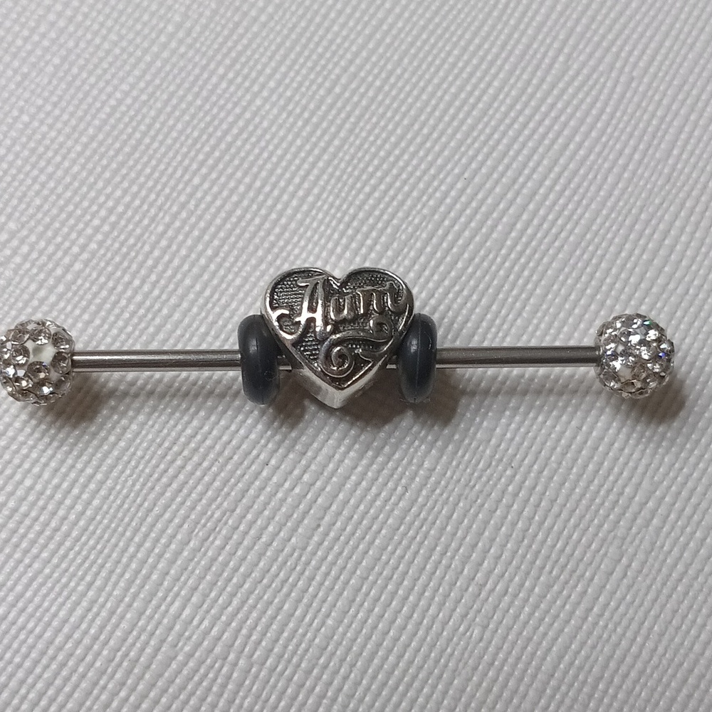 Zable (Pandora Compatible) "Aunt" Silver Charm